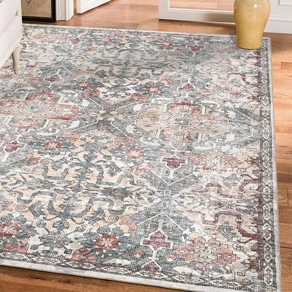 Buy Isabella Ethnic Carpet - Grey & Brown Carpet from Vaaree