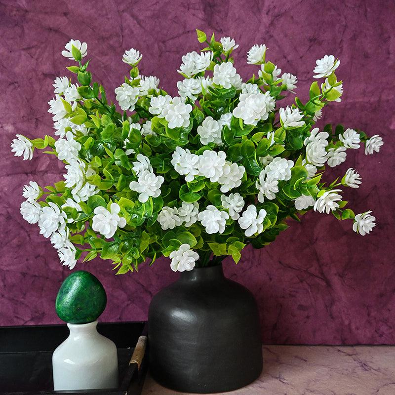 Buy Faux Kalanchoe Flower Stick (White) - Set of Five Artificial Flowers from Vaaree