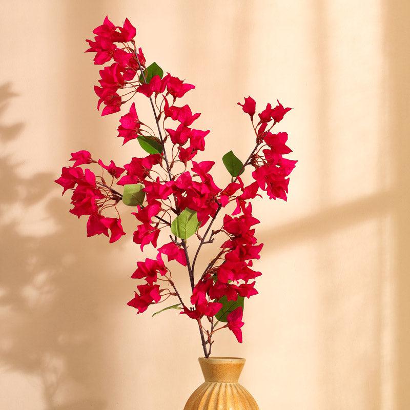 Buy Faux Realistic Bougainvillea Flower Stick - Pink Artificial Flowers from Vaaree