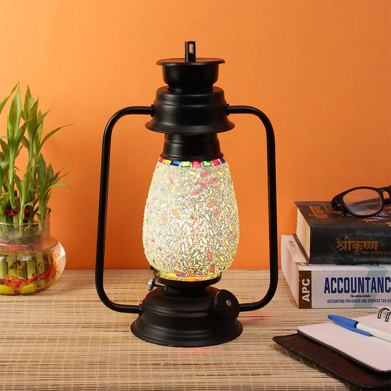 Buy Siera Mosaic Lantern Table Lamp - Black Table Lamp from Vaaree