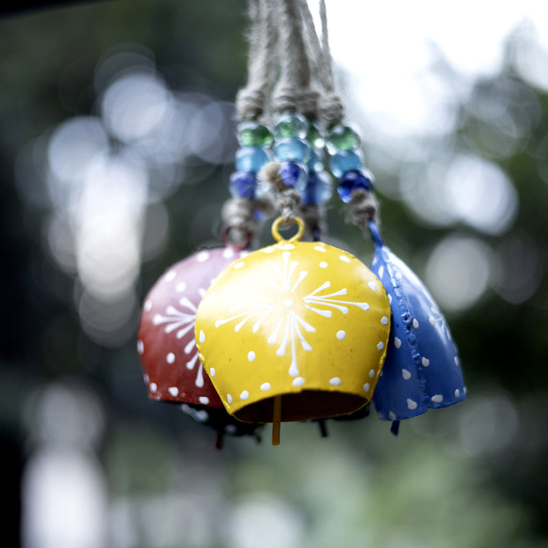 Buy Festive Hue Cowbell Windchime - Set of Five Windchimes from Vaaree