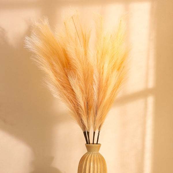 Buy Faux Realistic Pampas Sticks (Brown) - Set Of Three Artificial Flowers from Vaaree