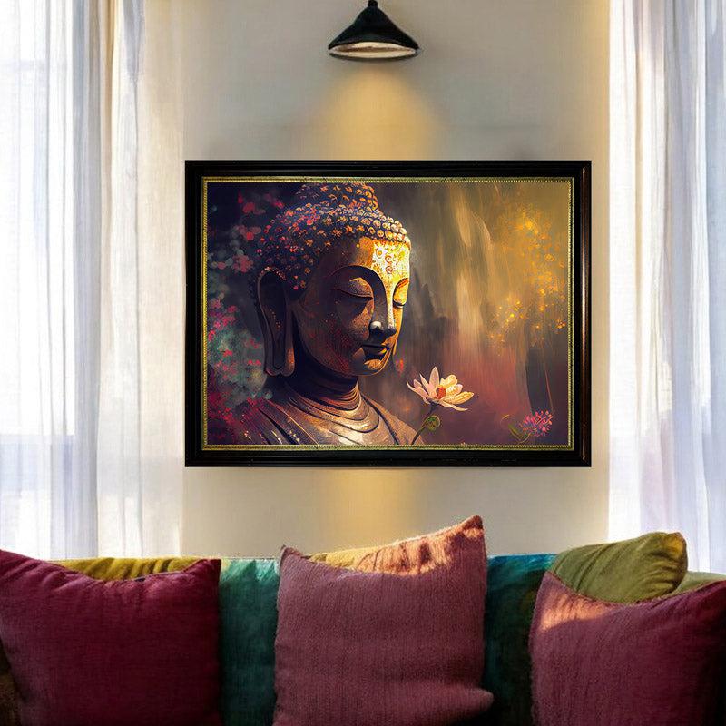 Buy Divine Meditation Bless Wall Painting Wall Art & Paintings from Vaaree