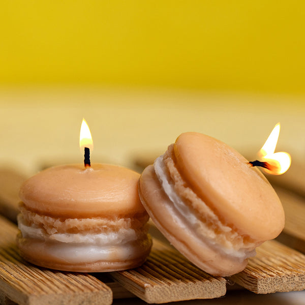 Buy Macaron Coffee Scented Candle - Set Of Two Candles from Vaaree