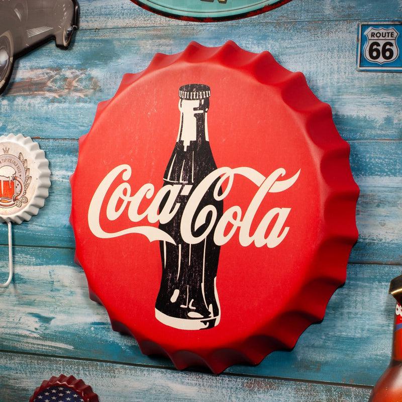 Buy Coca Cola Red Bottle Cap Wall Accent Wall Accents from Vaaree