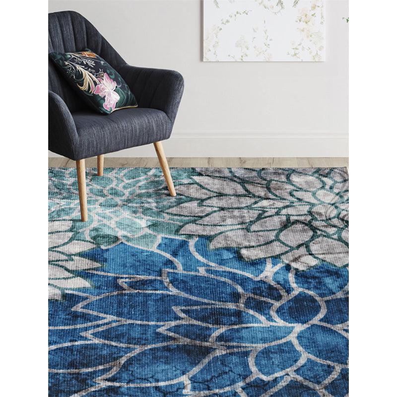 Buy Enaya Floral Carpet - Blue Carpet from Vaaree