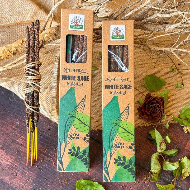 Buy Sugandha White Sage Smudge Incense Sticks - Pack Of Two Incense Sticks & Cones from Vaaree