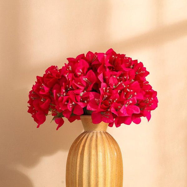 Buy Faux Realistic Bougainvillea Bouquet (Pink) - Set Of Two Artificial Flowers from Vaaree