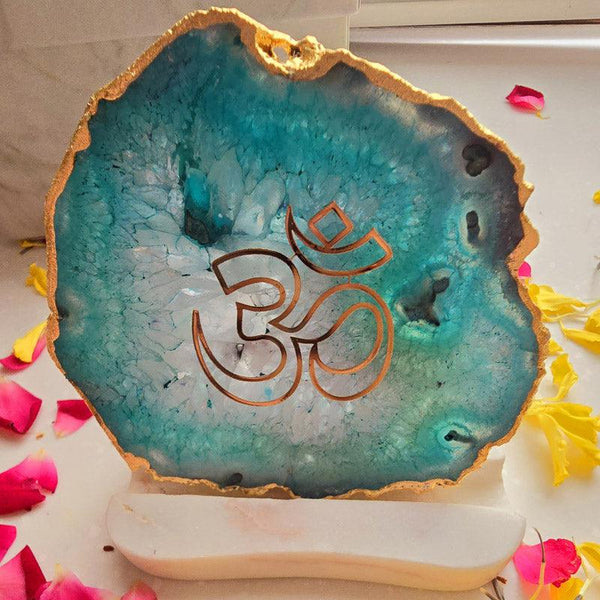 Buy Sacred Om Tealight Candle Holder - Green Gift Box from Vaaree