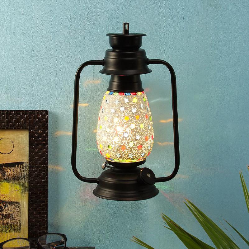 Buy Divyara Mosaic Lantern Wall Lamp - Black Wall Lamp from Vaaree