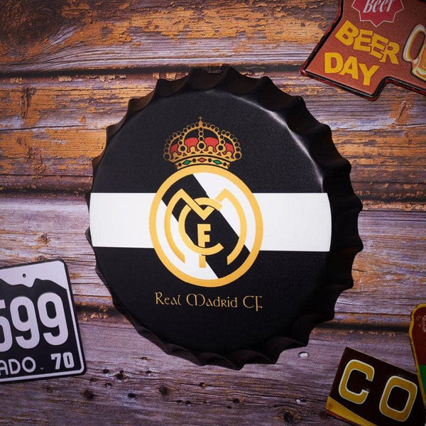 Real Madrid Bottle Cap Wall Accent