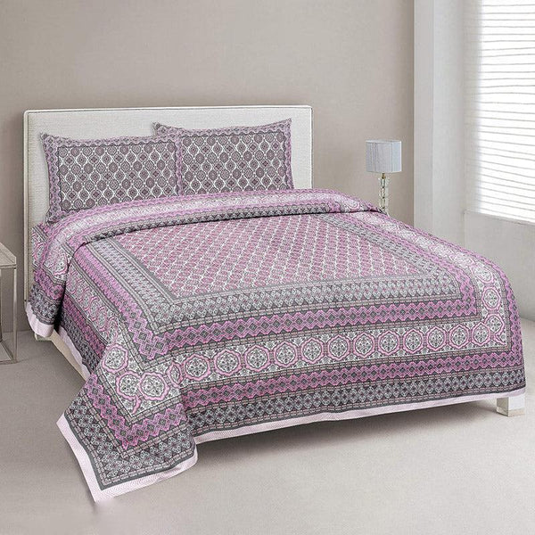 Buy Amritasha Ethnic Bedsheet - Pink Bedsheets from Vaaree