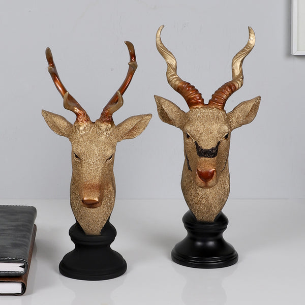 Buy Deer Dream Showpiece - Set Of Two Showpieces from Vaaree