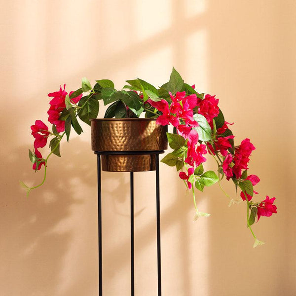 Buy Faux Realistic Bougainvillea Flower With Pot Artificial Plants from Vaaree