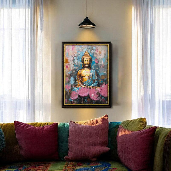 Buy Lotus Serenity Buddha Wall Art Wall Art & Paintings from Vaaree