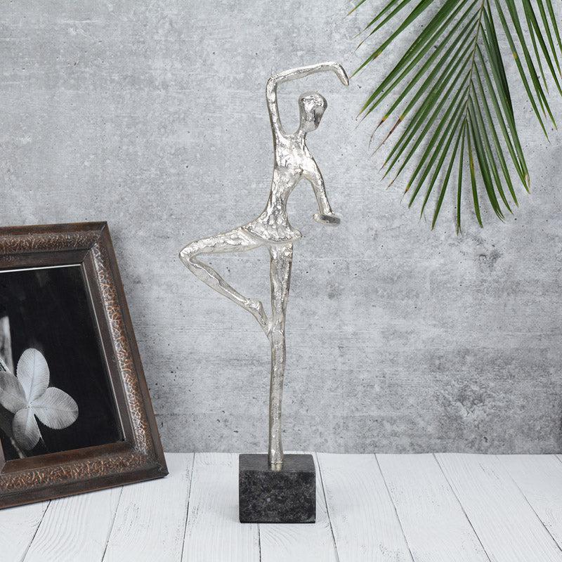 Buy Bravo Ballerina Showpiece - Silver Showpiece from Vaaree