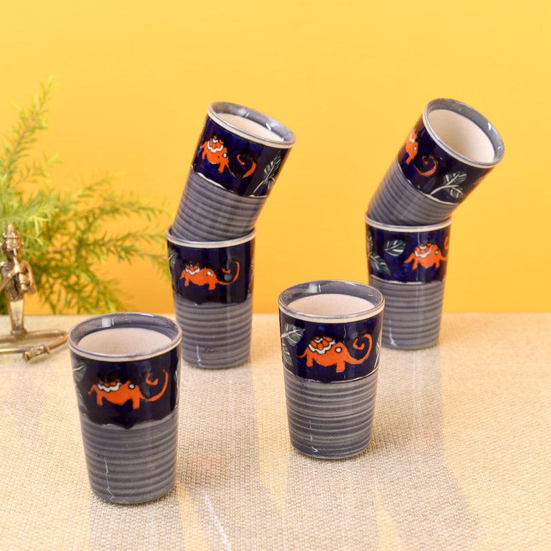 Buy Tusker Grace Ravish Glass - Set of Six Kullads from Vaaree