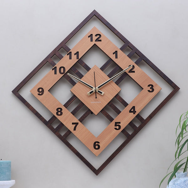 Buy Alena Rhombus Wall Clock Wall Clock from Vaaree