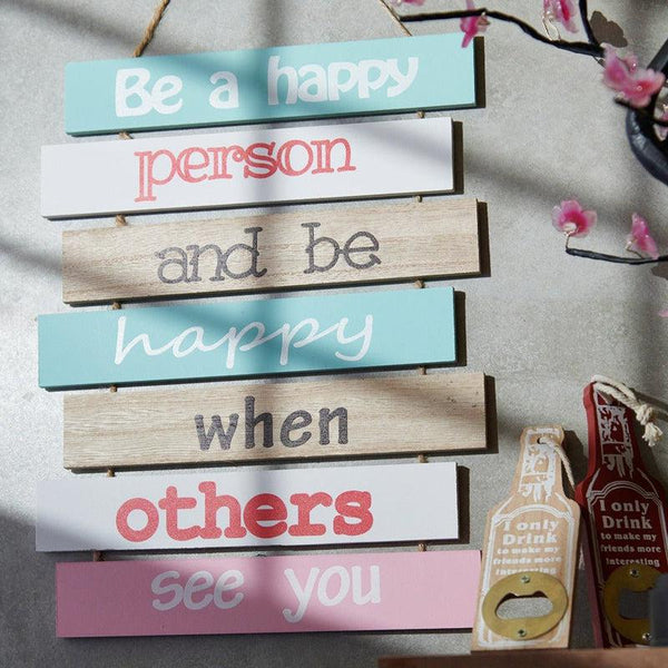 Be A Happy Person Motivational Quote Wall Accent