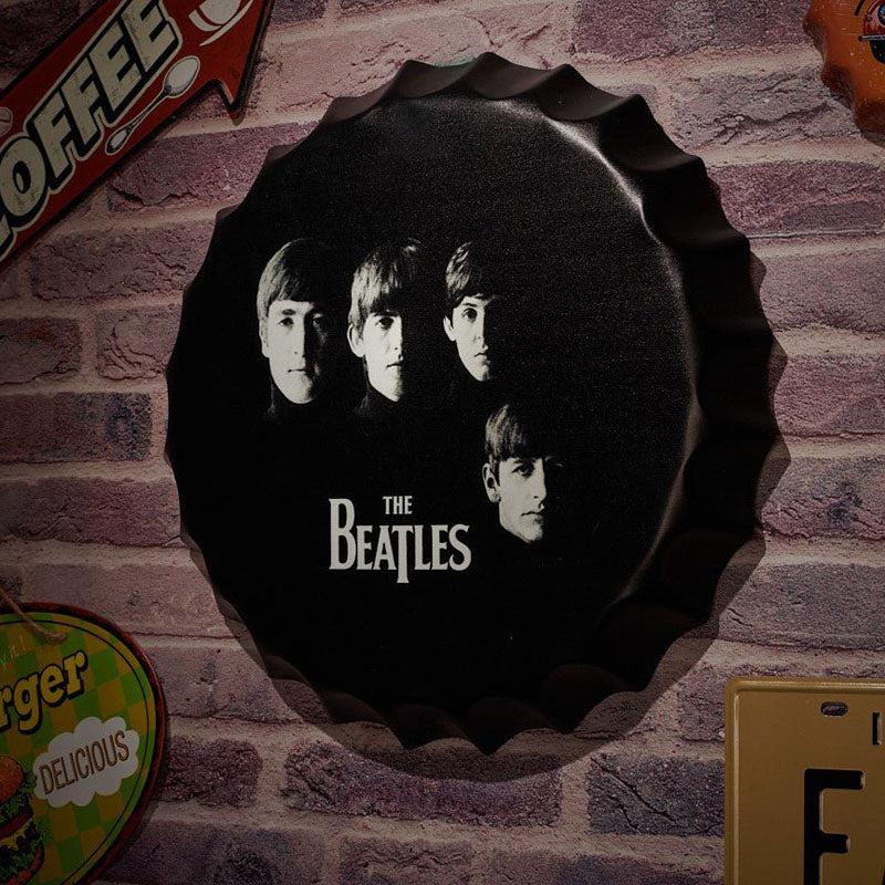 Buy The Beatles Men Bottle Cap Wall Accent Wall Accents from Vaaree