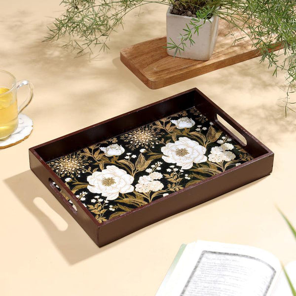 Buy Midnight Florenta Serving Tray Serving Tray from Vaaree