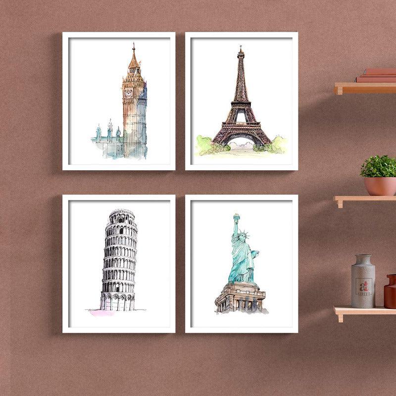 Buy Wonder Frame Wall Art - Set of Four Wall Art & Paintings from Vaaree