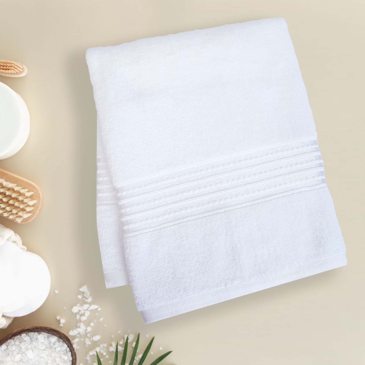 Buy Micro Cotton LuxeDry Soothe Bath Towel - White Bath Towels from Vaaree