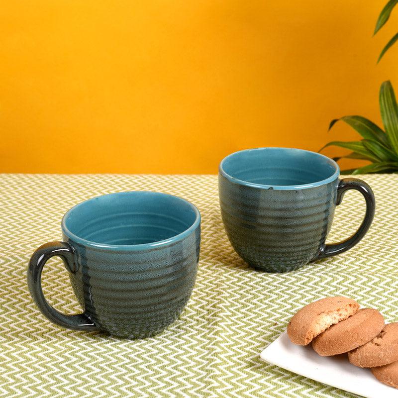 Buy Latika Ceramic Mug (250 ML) - Set of Two Mug & Tea Cup from Vaaree