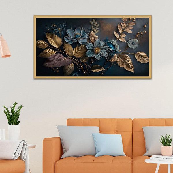 Buy Leontina Floral Wall Painting With Frame Wall Art & Paintings from Vaaree