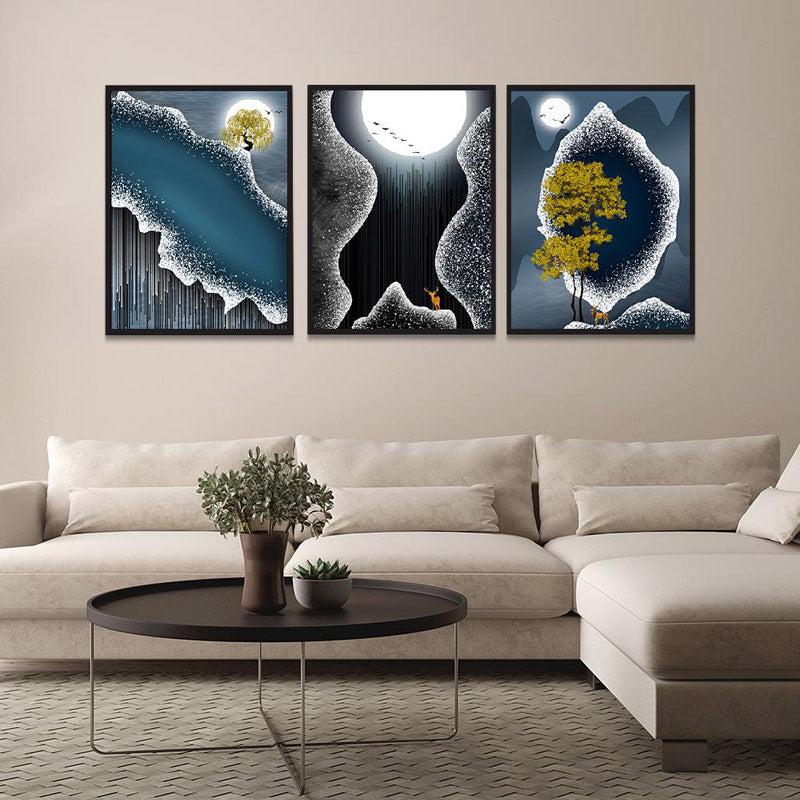 Buy Victoire Wall Art - Set Of Three Wall Art & Paintings from Vaaree