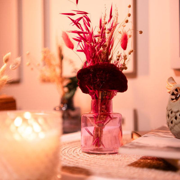 Buy Blush Vase With Dried Flower - Two Piece Set Vase from Vaaree