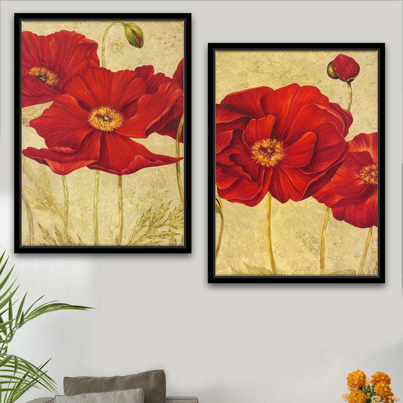 Buy Crickel Floral Wall Art - Set Of Two Wall Art & Paintings from Vaaree