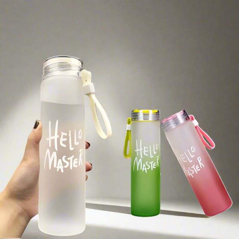 Buy Hello Master 400 ML Water Bottle (Green/Pink/White) - Set Of Three Bottle from Vaaree