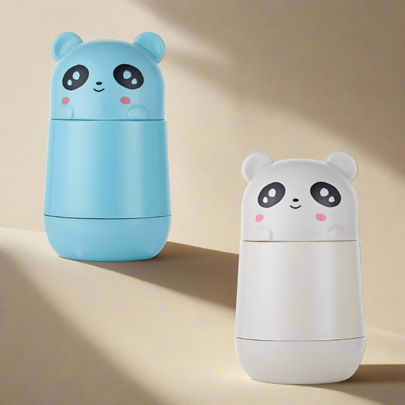 Bottle - Hydro Panda Kids 350 ML Water Bottle (Blue & Grey) - Set of Two