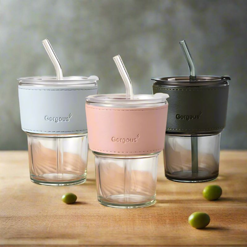 Buy Gorgeous Grip Sipper 450 ML Tumbler (Pink/Black/Blue) - Set Of Three Bottle from Vaaree