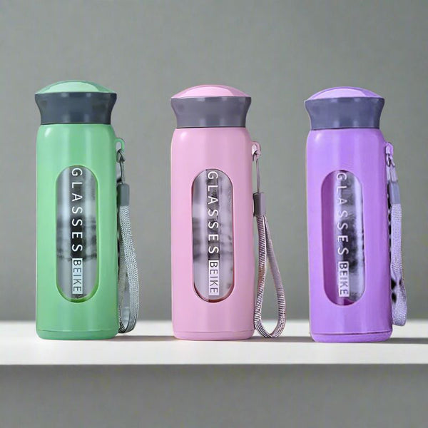 Buy H20 Serve 380 ML Water Bottle (Green/Pink/Purple) - Set Of Three Bottle from Vaaree