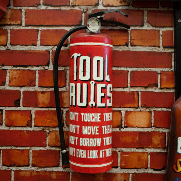 Tool Rules Extinguisher Wall Accent