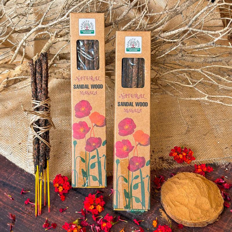 Buy Sugandha Sandalwood Smudge Incense Sticks - Pack Of Two Incense Sticks & Cones from Vaaree