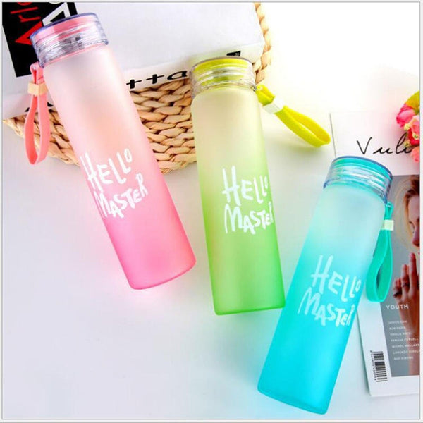 Bottle - Hello Master 400 ML Water Bottle (Green/Pink/Blue) - Set Of Three