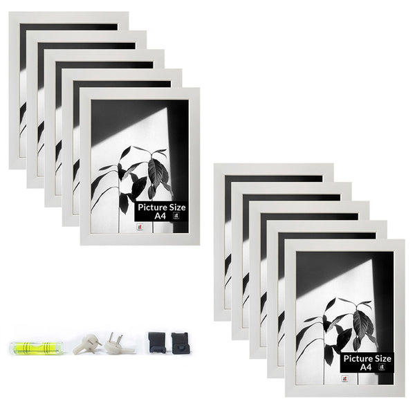 Buy Arabella Photo Frame (White) - Set Of Ten Photo Frames from Vaaree