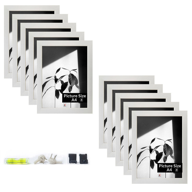 Buy Arabella Photo Frame (White) - Set Of Ten Photo Frames from Vaaree