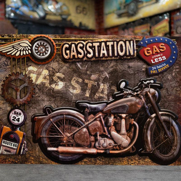 Retro Bullet Bike Wall Accent