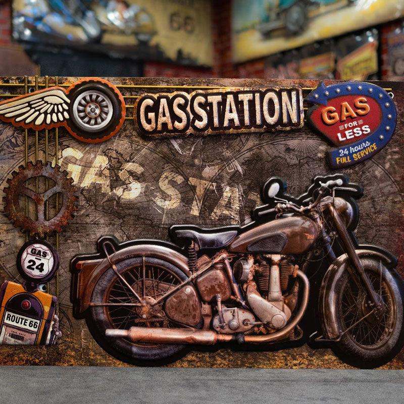 Buy Retro Bullet Bike Wall Accent Wall Accents from Vaaree