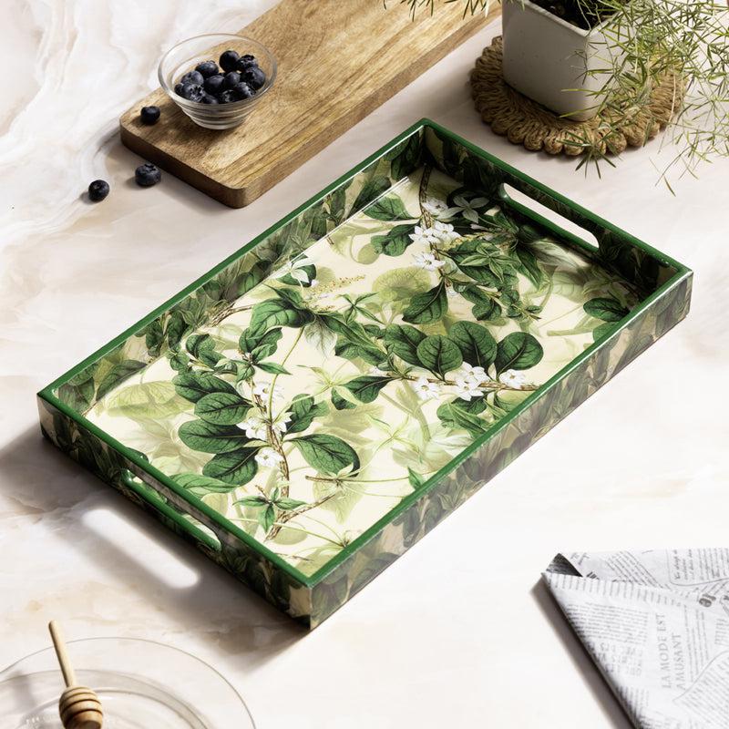 Buy Lush Green Serving Tray Serving Tray from Vaaree