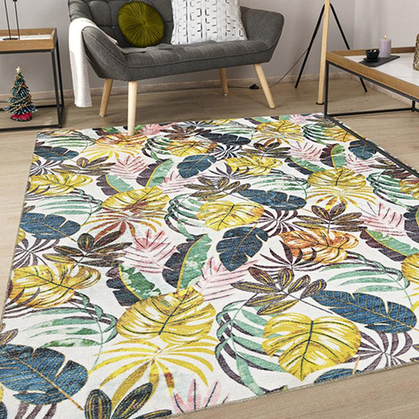 Buy Aiden Tropical Carpet - Yellow & Green Carpet from Vaaree