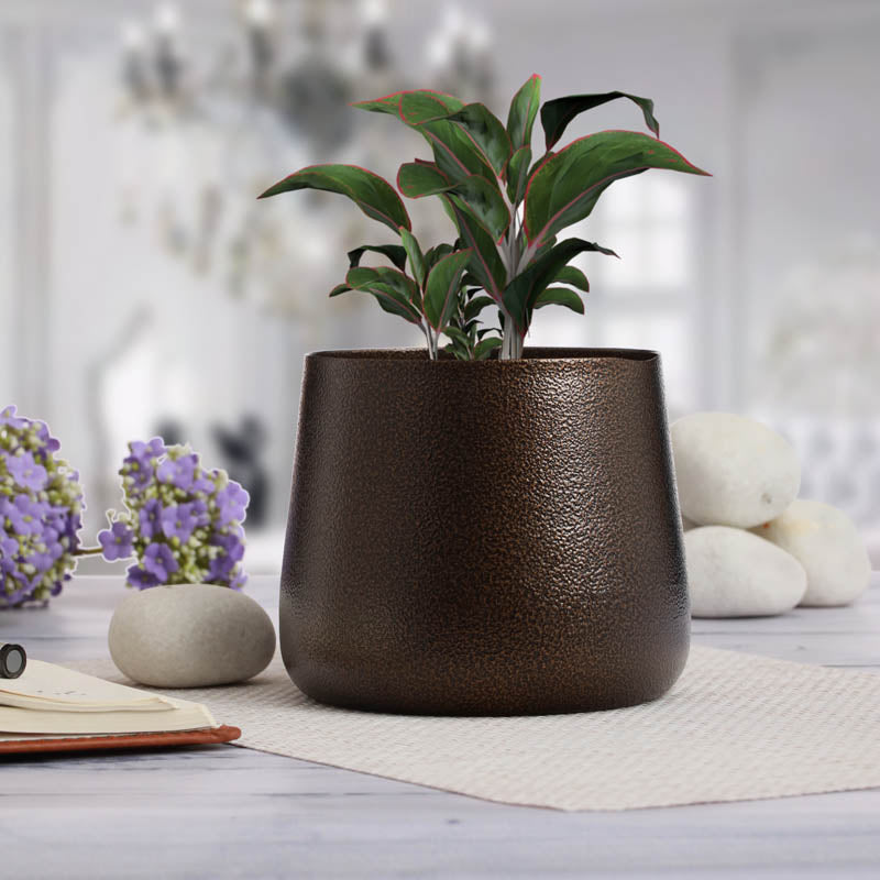 Buy Nita Handcrafted Planter - Brown Pots & Planters from Vaaree