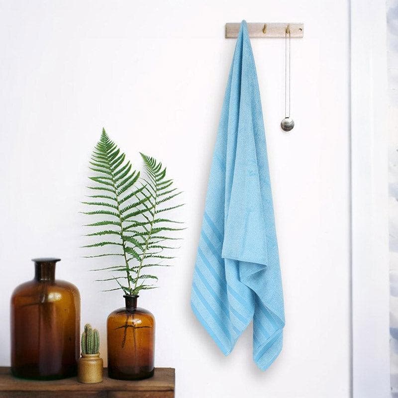 Buy Drip Dry Bath Towel (Brown & Light Blue) - Set Of Two Bath Towels from Vaaree