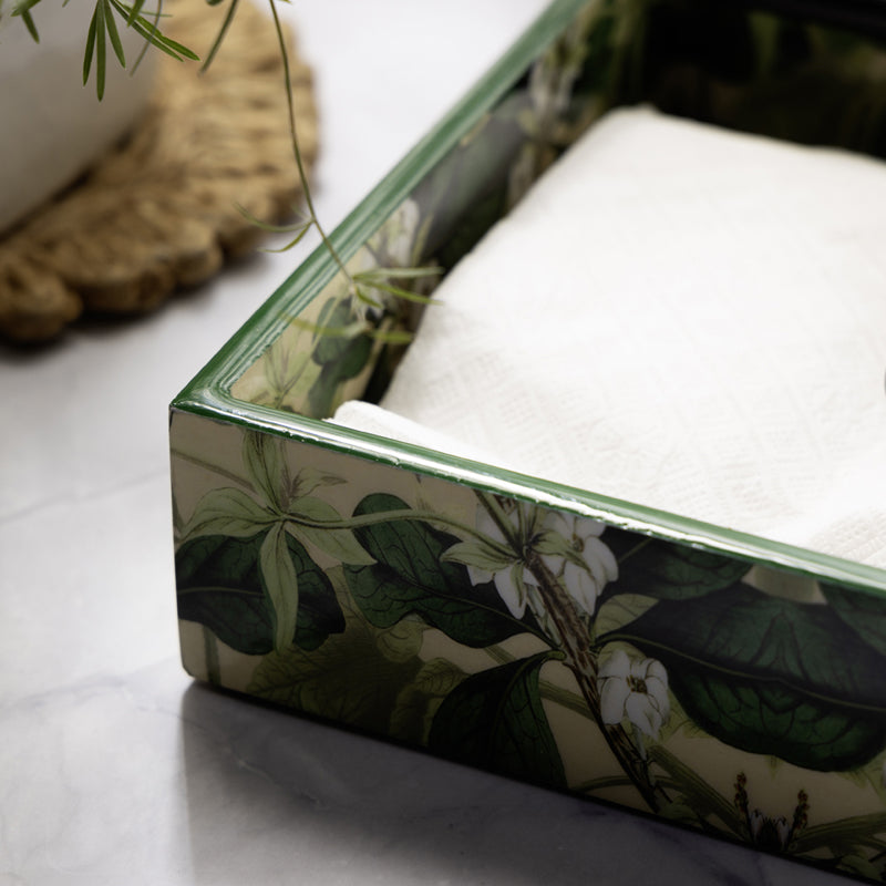 Buy Lush Green Handmade Napkin Holder Tissue Holder from Vaaree