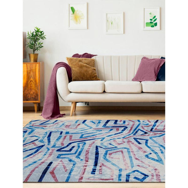 Buy Zubid Abstract Carpet - Blue Carpet from Vaaree