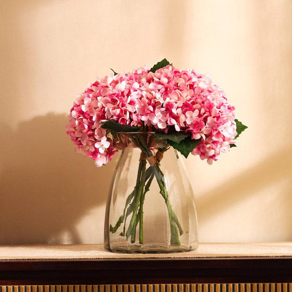 Buy Faux Realistic Hydrangea Bouquet - Pink Artificial Flowers from Vaaree